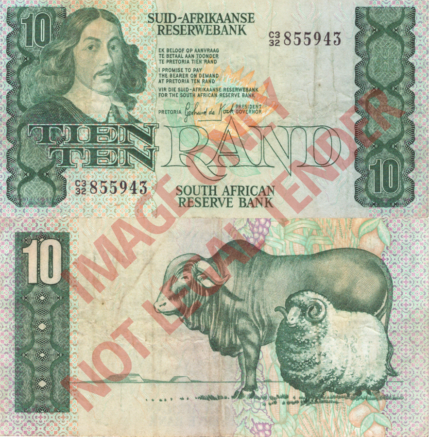 South Africa R10 Third Series - Gerhard de Kock  Banknote [C332 855943]